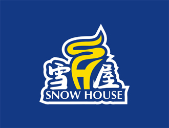 周都响的雪屋      英文snow houselogo设计