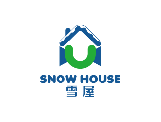 黄安悦的雪屋      英文snow houselogo设计