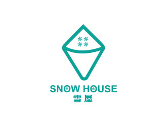 朱红娟的雪屋      英文snow houselogo设计