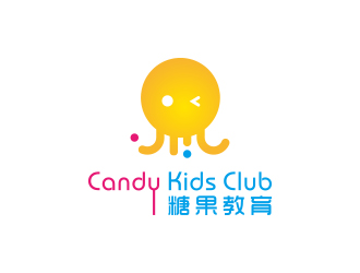 孙金泽的糖果教育CandyKidsClub标志设计logo设计