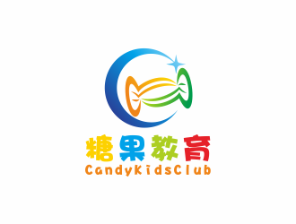 何嘉健的糖果教育CandyKidsClub标志设计logo设计