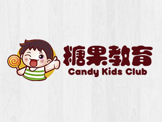 钟炬的糖果教育CandyKidsClub标志设计logo设计