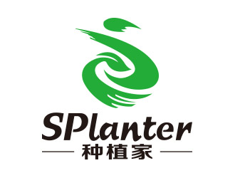 向正军的splanter种植家英文标志logo设计