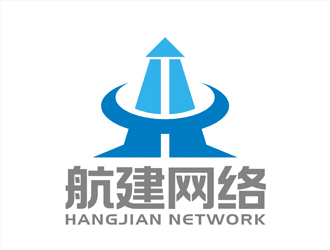 周都响的吉林省航建网络科技有限公司logo设计