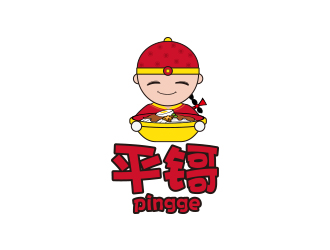 孙金泽的平鎶快餐人物卡通logo设计