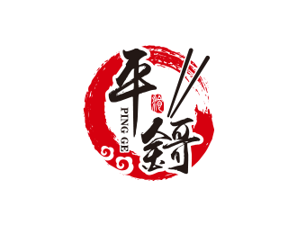 王涛的平鎶快餐人物卡通logo设计