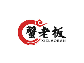 吴晓伟的蟹老板商标logo设计