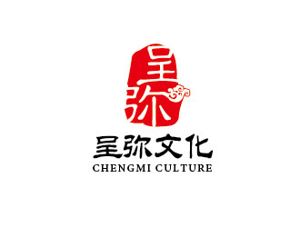 李贺的呈弥文化 蜜蜡logo设计