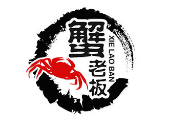 潘乐的蟹老板商标logo设计