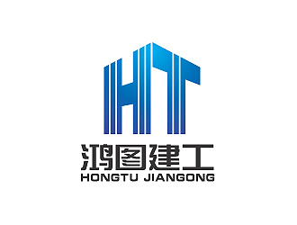 彭波的鸿图建工logo设计