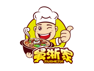 叶美宝的舅浙家特色餐饮logologo设计