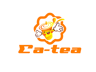 秦晓东的Ea-tea可爱奶茶商标设计logo设计
