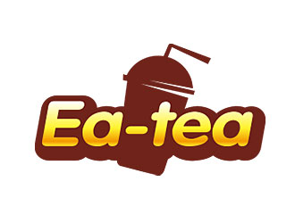 钟炬的Ea-tea可爱奶茶商标设计logo设计