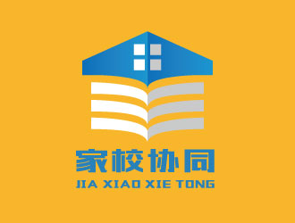 连杰的家校协同logo设计