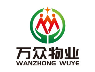 青岛万众物业管理有限公司（简称万众物业）logo设计