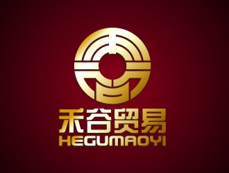 陈国伟的禾谷贸易公司对称图标logo设计