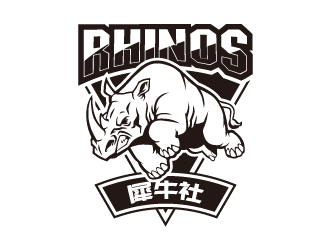 邱麟致的犀牛社户外越野自驾游车友会俱乐部logologo设计