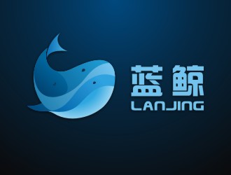 陈国伟的蓝鲸元素互联网平台图标logo设计