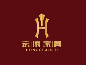张祥琴的宏德家具家居图标logo设计