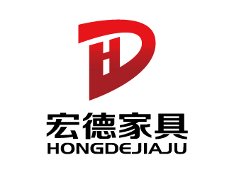 张俊的宏德家具家居图标logo设计