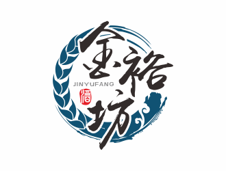 金裕坊白酒商标logo设计
