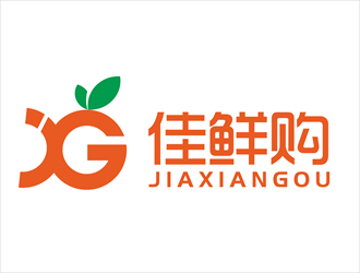 唐国强的佳鲜购生鲜品牌logologo设计