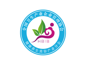 张华的全国卫生产业企业管理协会健康养生美容产业分会logo设计