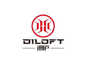 迪庐；DILOFT 对称标志logo设计