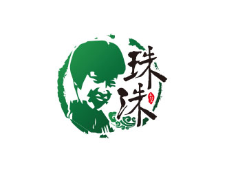 张华的珠洙私房菜logo设计