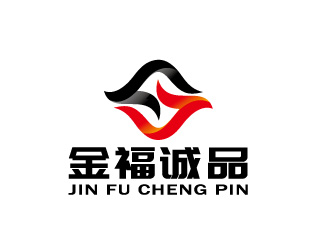 周金进的金福诚品图形对称logo设计