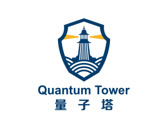 黄安悦的Quantum Tower 量子塔，对称平衡图形logo设计