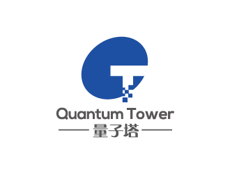 杨勇的Quantum Tower 量子塔，对称平衡图形logo设计