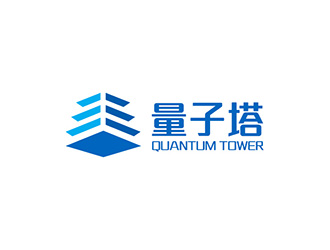 Quantum Tower 量子塔，对称平衡图形logo设计