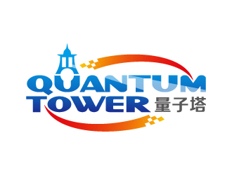 叶美宝的Quantum Tower 量子塔，对称平衡图形logo设计