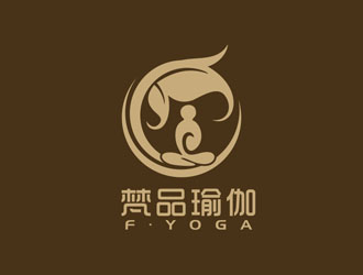 郭庆忠的梵品瑜伽对称logo设计logo设计