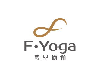 陈兆松的梵品瑜伽对称logo设计logo设计
