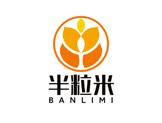 谭家强的半粒米logo设计