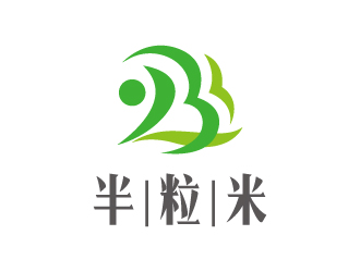 刘雪峰的半粒米logo设计