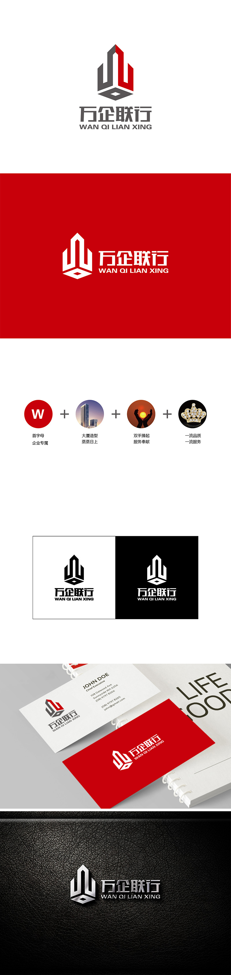 李冬冬的万企联行物业服务有限公司logo设计