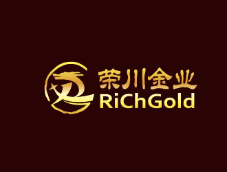 李贺的北京荣川金业文化有限公司(beijing richgold culture co.ltd)logo设计