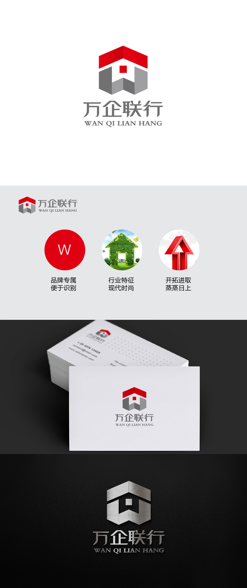 杨勇的万企联行物业服务有限公司logo设计