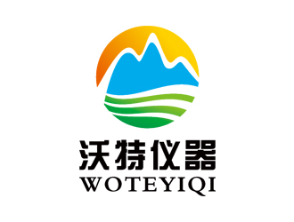 赵波的沃特仪器（昆山）有限公司logo对称logo设计