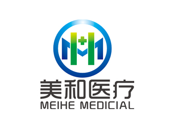 赵鹏的美和医疗康复医院抽象字母图标logo设计