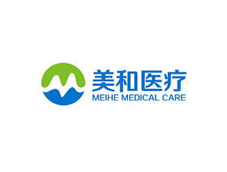 吴晓伟的美和医疗康复医院抽象字母图标logo设计