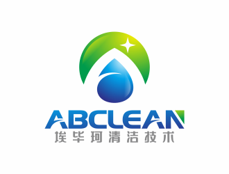 何嘉健的ABCLEAN 埃毕珂清洁技术logo设计
