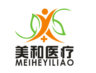 李正东的美和医疗康复医院抽象字母图标logo设计