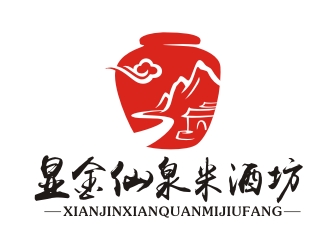 曾翼的显金仙泉米酒坊商标设计logo设计