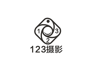 黄柯的123摄影工作室logo设计