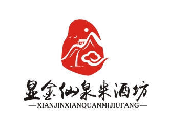 曾翼的显金仙泉米酒坊商标设计logo设计