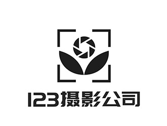 潘乐的123摄影工作室logo设计